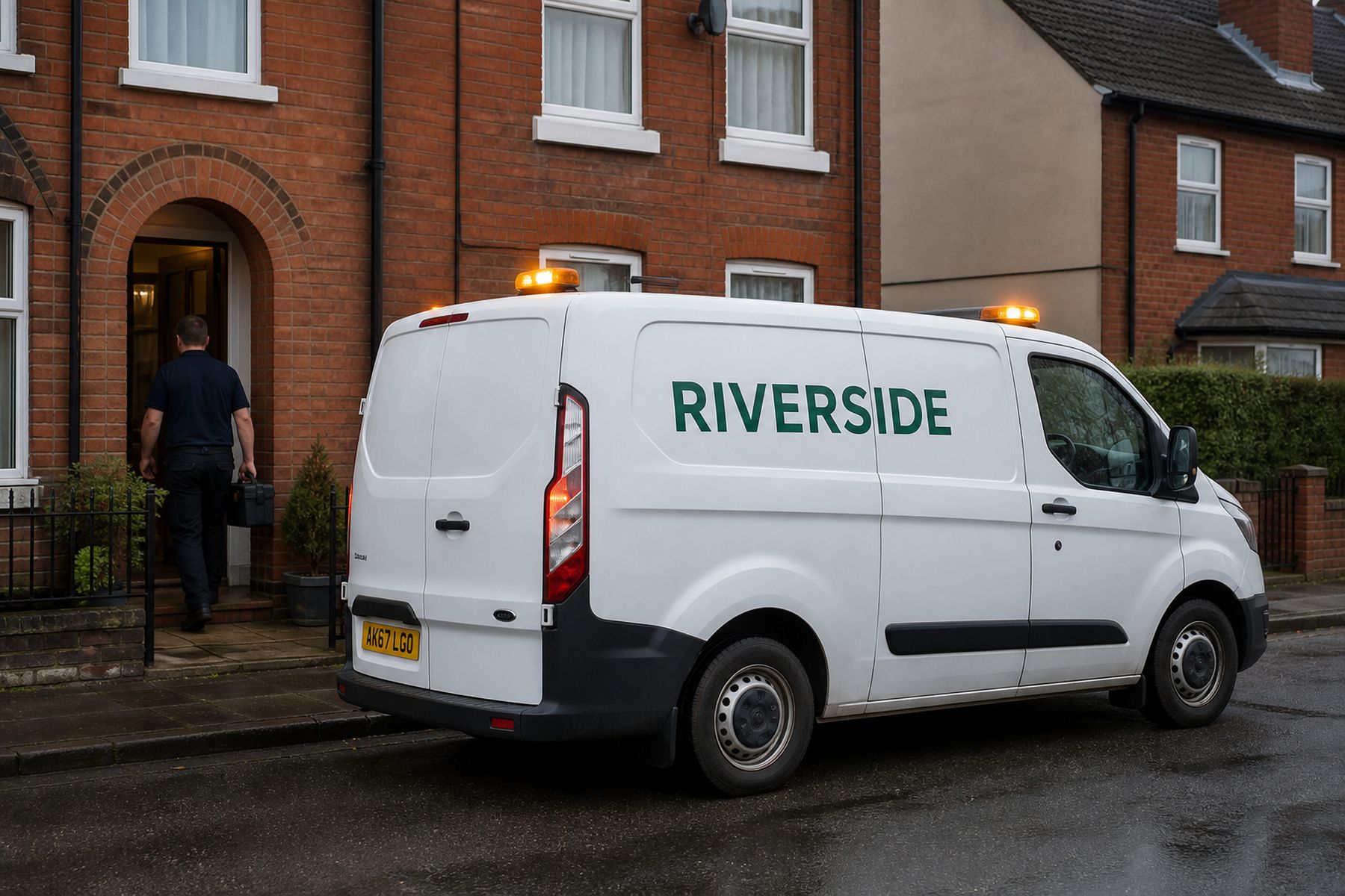 Riverside Plumbing & Heating, a plumber demo site in the High Street design